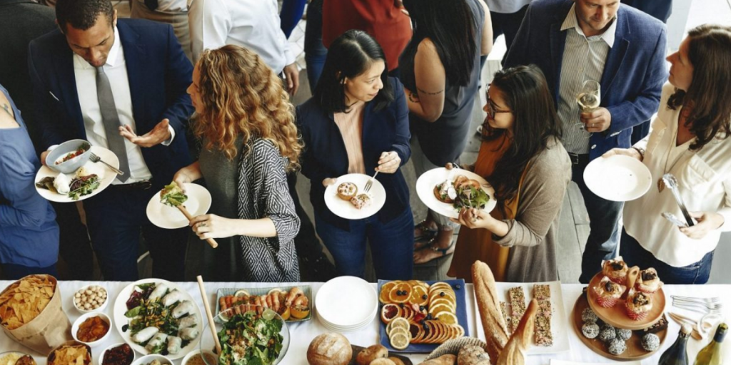 People enjoying a private event at 1906 Lodge